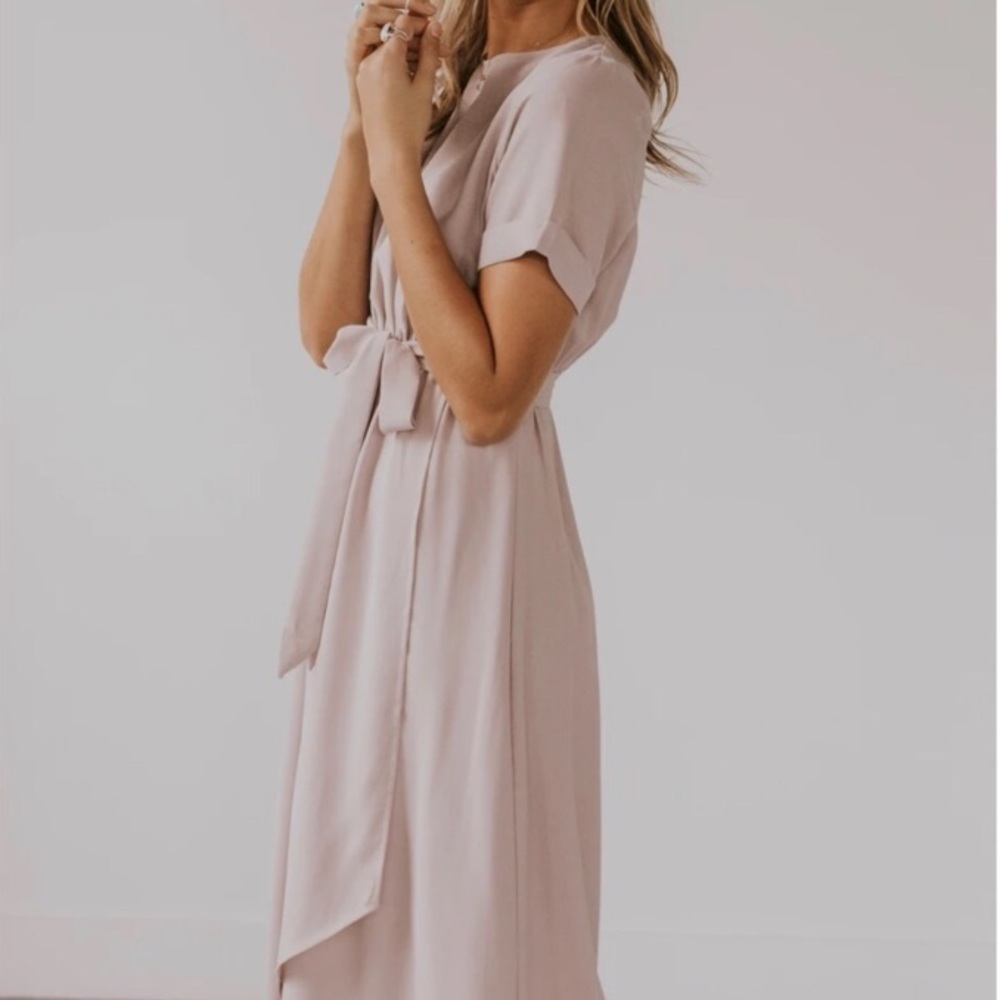 Grey Piper & Scoot High Low Maxi Wrap Dress